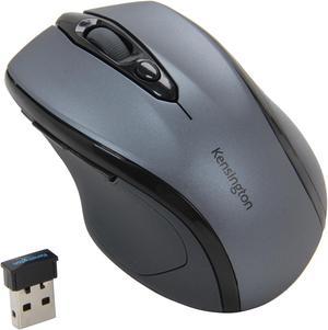 Kensington Pro Fit Mid-Size Mouse K72423AM Graphite Green 1 x Wheel USB RF Wireless Optical Mouse