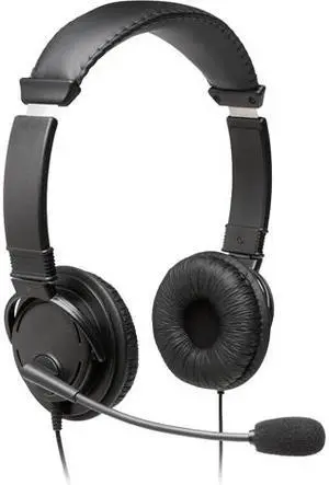 Kensington Black 97603 Circumaural Hi-Fi Headphones with Mic