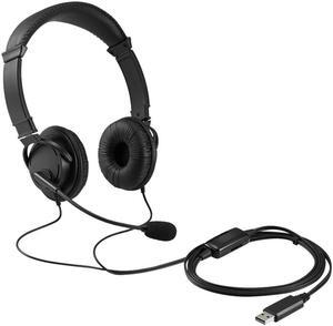 Kensington K33065WW USB-A Connector Circumaural Classic Headset with Mic and Volume Control