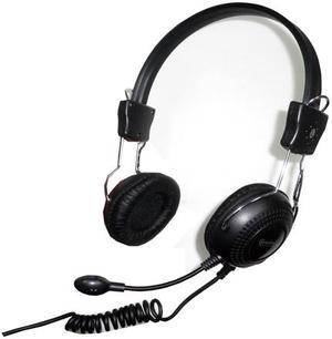 SYBA Connectland CL-CM-5023 3.5mm Connector Circumaural Stereo Headset with Microphone