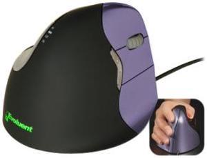 Evoluent VM4S Purple 6 Buttons 1 x Wheel USB Wired Laser VerticalMouse 4 Small