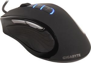 GIGABYTE GM-M6980X Black 9 Buttons Tilt Wheel USB Wired Pro-Laser Gaming Mouse