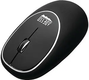 Adesso iMouseE60B 2.4GHz RF Wireless Anti-Stress Gel mouse with Ergonomic Gel surface (Black)