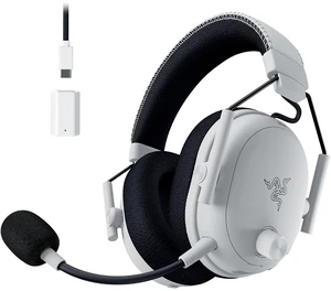 Razer BlackShark V3 Pro Wireless ANC Gaming Headset for PC, 2.4 GHz, White,Full Band Mic, 50mm Drivers, Bluetooth, USB, 3.5mm, Works with Mac, PS5, Nintendo Switch, Smartphone, 70 Hr Battery Razer BlackShark V3 Pro Wireless ANC Gaming Headset for PC, 2.4 GHz, White,Full Band Mic, 50mm Drivers, Bluetooth, USB, 3.5mm, Works with Mac, PS5, Nintendo Switch, Smartphone, 70 Hr Battery