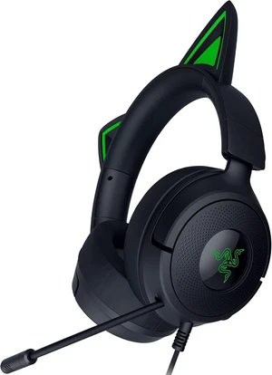 Razer Kraken Kitty V3 X Wired Gaming Headset, Kitty Ears, Black Razer Kraken Kitty V3 X Wired Gaming Headset, Kitty Ears, Black