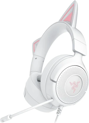 Razer Kraken Kitty V3 X Wired Gaming Headset, Kitty Ears, White Razer Kraken Kitty V3 X Wired Gaming Headset, Kitty Ears, White