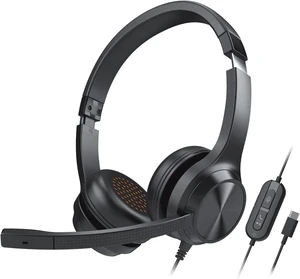 Creative On-ear Headset with Swivel-to-mute Noise-cancelling Mic and SmartComms Kit, In-Line Controls, Wired USB-C Headphones for PC Mac, Video Conference Creative On-ear Headset with Swivel-to-mute Noise-cancelling Mic and SmartComms Kit, In-Line Controls, Wired USB-C Headphones for PC Mac, Video Conference