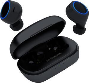 CREATIVE Sensemore Air Lightweight True Wireless Sweatproof Inear Headphones with Sensemore Technology Ambient Mode Active Noise Cancellation Quad Mics Bluetooth 52 35 Hours Battery Life