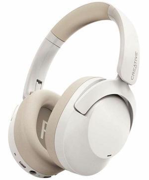 Creative Zen Hybrid 2 Headset - Stereo - Wired/Wireless - Bluetooth - Over-the-ear, Over-the-head, On-ear - Binaural - Circumaural - Noise Cancelling Microphone - Cream