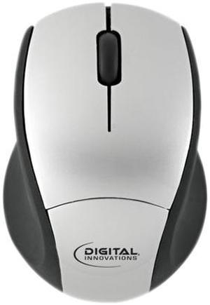 Digital Innovations 4230100 Silver/Black 1 x Wheel USB RF Wireless Optical EasyGlide Travel Mouse