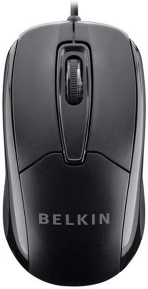 Belkin F5M010qBLK 3-Button Wired USB Optical Mouse with 5-Foot Cord, Compatible with PCs, Macs, Desktops and Laptops