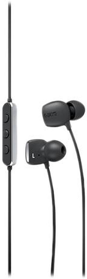 JAYS t-JAYS Four Black T00079 Silver-Plated 3.5mm Connector Canal Hi-Fi Earphone with 3-Button Remote