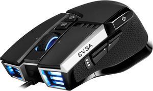 EVGA X17 Gaming Mouse, Wired, Black, Customizable, 16,000 DPI, 5 Profiles, 10 Buttons, Ergonomic 903-W1-17BK-KR