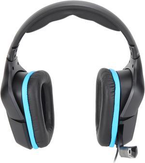 Logitech G432 Wired Gaming Headset, 7.1 Surround Sound, DTS Headphone:X 2.0, Flip-to-Mute Mic, PC (Leatherette) Black/Blue