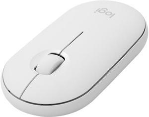 Logitech Pebble M350 910-005600 Off White 3 Buttons 1 x Wheel Dual (RF / Bluetooth Wireless) High Precision Optical Tracking Mouse