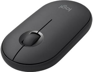 Logitech Pebble Wireless Mouse M350 910-005602 Graphite 3 Buttons 1 x Wheel Logitech USB Receiver Dual (RF / Bluetooth Wireless) High Precision Optical Tracking Mouse
