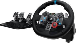 Logitech G Dual-Motor Feedback Driving Force G29 Gaming Racing Wheel with Responsive Pedals for PlayStation 5, PlayStation 4 and PlayStation 3 - Black