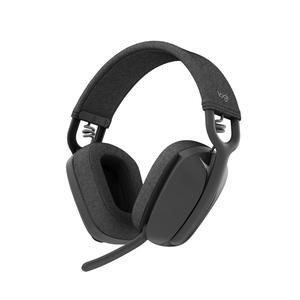 Logitech Zone Vibe 100 Lightweight Wireless Over Ear Headphones with Noise Canceling Microphone, Advanced Multipoint Bluetooth Headset, Works with Teams, Google Meet, Zoom, Mac/PC - Graphite
