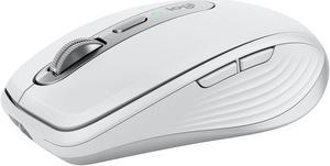 Logitech MX Anywhere 3S Compact Wireless Mouse, Fast Scrolling, 8K DPI Any-Surface Tracking, Quiet Clicks, Programmable Buttons, USB C, Bluetooth, Windows PC, Linux, Chrome, Mac, Pale Grey