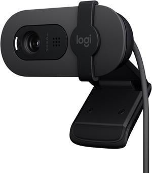 Logitech Brio 100 Full HD Webcam for Meetings and Streaming AutoLight Balance BuiltIn Mic Privacy Shutter USBA for Microsoft Teams Google Meet Zoom and More  Graphite