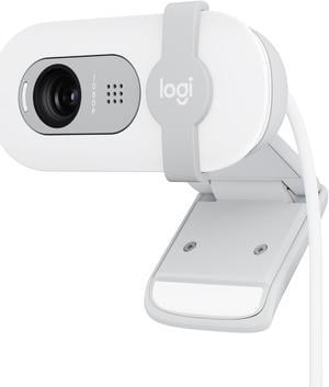 Logitech Brio 100 Full HD Webcam for Meetings and Streaming, Auto-Light Balance, Built-In Mic, Privacy Shutter, USB-A, for Microsoft Teams, Google Meet, Zoom and More - Off White