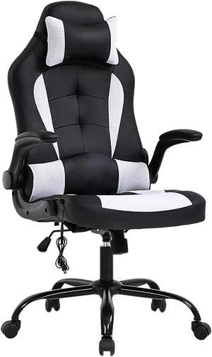 ProHT 95001 Ergonomic Massage Gaming Chair with Adjustable Headrest Pillow, Padded Armrest and Lumber Support
