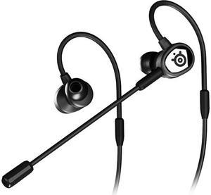 SteelSeries Black TUSQ Single 3.5mm, 4-pole plug Connector Earbud Gaming Earbuds