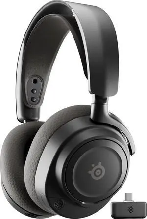 SteelSeries Arctis Nova 7 Wireless Gen 2 Gaming Headset - Real-Time App Control, 50+ HR Play, Neodymium Drivers, Mix 2.4GHz/Bluetooth, PC, PS5, PS4, Switch 1/2, Mobile - Black