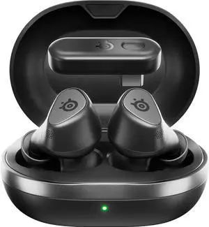 SteelSeries Arctis GameBuds Gaming Earset - Stereo - True Wireless - Bluetooth/RF - 20 Hz to 20 kHz - Earbud - Binaural - In-ear - Noise Canceling - Black SteelSeries Arctis GameBuds Gaming Earset - Stereo - True Wireless - Bluetooth/RF - 20 Hz to 20 kHz - Earbud - Binaural - In-ear - Noise Canceling - Black