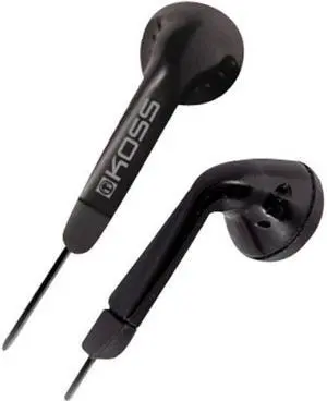 KOSS Black 175481 3.5mm Connector Earbud Ultra-lightweight Earbud Stereophone