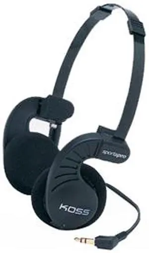 KOSS Black Sporta Pro (164020) 3.5mm Connector Supra-aural Headphone