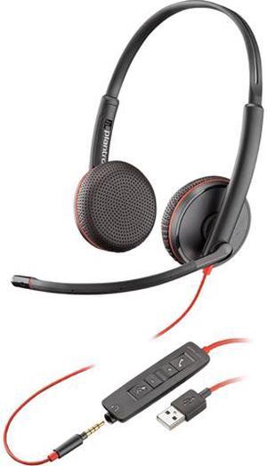Plantronics Blackwire 3225 USB-A Headset, On-Ear Mono Headset, Wired