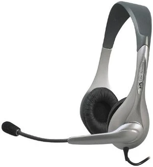 Cyber Acoustics AC-202B 3.5mm Connector Circumaural Speech Recognition Stereo Headset & Boom Mic Cyber Acoustics AC-202B 3.5mm Connector Circumaural Speech Recognition Stereo Headset & Boom Mic