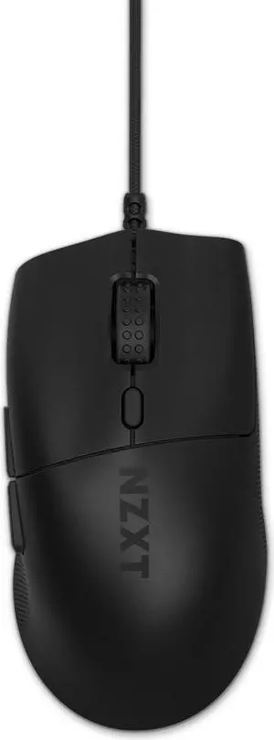 NZXT Lift 2 Ergo LIGHTWEIGHT Ergonomic Wired Gaming Mouse, optical switches, 26,000 DPI, 8K polling rate, Black