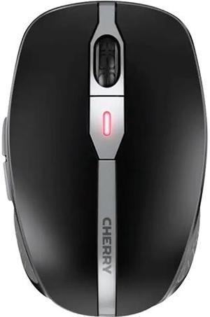 Cherry MW 9100 Rechargeable Wireless Mouse - Wireless - Bluetooth/Radio Frequency - 2.40 GHz - Yes - Black - USB - 2400 dpi - Scroll Wheel - 6 Button(s) - Symmetrical