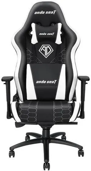 Anda Seat Spirit King Series Gaming Chair - Black / White (AD4XL-05-BW-PV-W03)