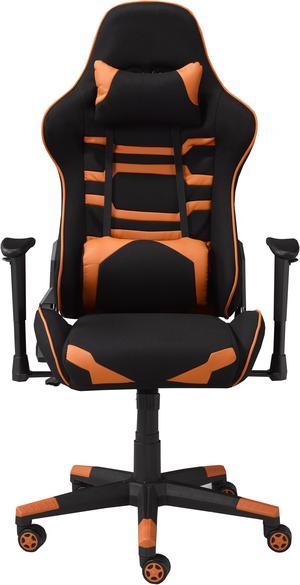 Brassex Gaming Chair - Black/Orange (1208-ORN)