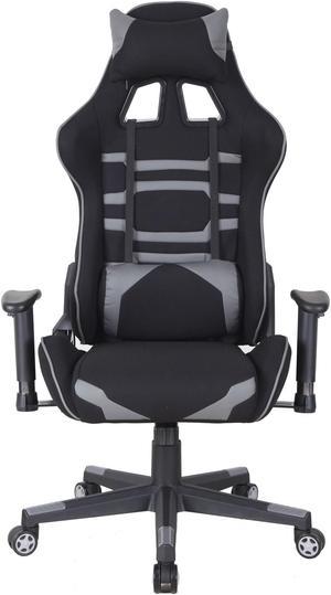 Brassex Gaming Chair - Black/Grey (1208-GRY)