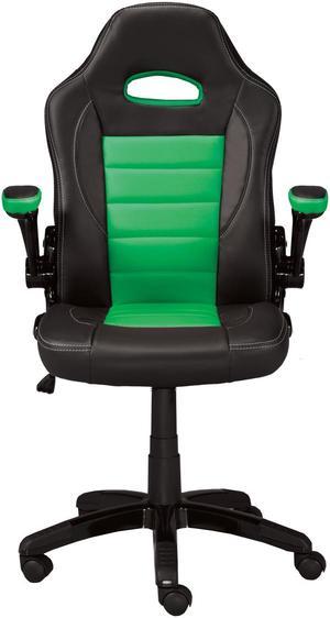 Brassex Gaming Chair - Black/Green (3807)