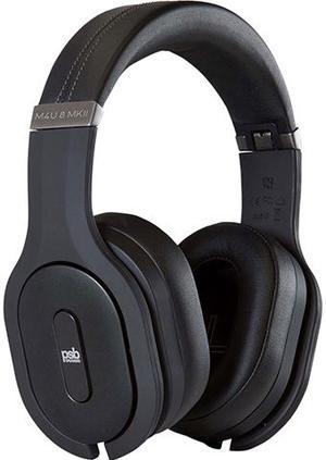 PSB Speakers Jet Black M4U 8 MKII BLK 1/8" (3.5mm) Stereo Jack (Left or Right) / USB C Connector Circumaural M4U 8 MKII - Wireless ANC Headphones