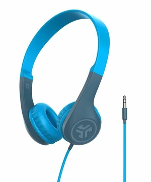 JLab JBuddies Pop Wired Kids Headphones - Stereo - Mini-phone (3.5mm) - Wired - Over-the-head - Binaural - Supra-aural - Blue - HKJPOPRBLU122 JLab JBuddies Pop Wired Kids Headphones - Stereo - Mini-phone (3.5mm) - Wired - Over-the-head - Binaural - Supra-aural - Blue - HKJPOPRBLU122