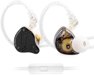 KZ ZS10 Pro X Gaming Earbuds, KZ in Ear Monitor,Upgraded 4BA 1DD in Ear Monitor Wired Headphone Multi Driver IEM Earphone with Silver-Plated Recessed 2Pin Cable for Audiophile (Dark, with Mic) KZ ZS10 Pro X Gaming Earbuds, KZ in Ear Monitor,Upgraded 4BA 1DD in Ear Monitor Wired Headphone Multi Driver IEM Earphone with Silver-Plated Recessed 2Pin Cable for Audiophile (Dark, with Mic)