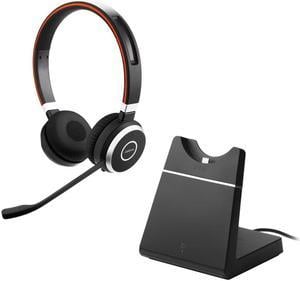 Jabra Evolve 65 SE Supra-aural Headset - UC Stereo with Charging Stand