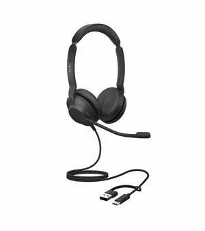 Jabra Evolve2 30 SE Stereo USB C and A Headset - Microsoft Teams Certification - Stereo - USB Type C, USB Type A - Wired - 20 Hz to 20 kHz - On-ear, Over-the-head - 4.92 ft Cable - 23189-989-879-01 Jabra Evolve2 30 SE Stereo USB C and A Headset - Microsoft Teams Certification - Stereo - USB Type C, USB Type A - Wired - 20 Hz to 20 kHz - On-ear, Over-the-head - 4.92 ft Cable - 23189-989-879-01