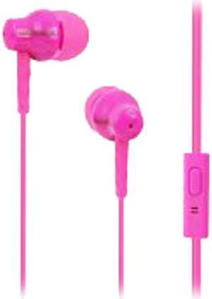 MAGNAVOX Pink MHP4851-PK 3.5mm Connector In-Ear Silicon Earbuds with Microphone
