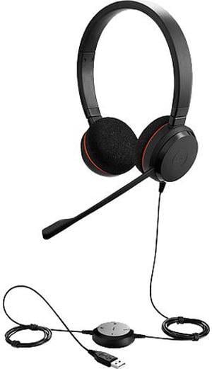 Jabra EVOLVE 20 UC Stereo Black USB Professional Headset with Easy Call Management and Great Sound for Calls and Music 4999-829-209