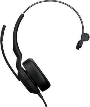 Jabra Evolve 20 UC Wired Headset, Stereo Professional Telephone Headphones  for Greater Productivity, Superior Sound for Calls and Music, QD