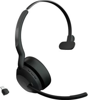 Jabra EVOLVE2 55 Supra-aural Wireless Headsets - Bluetooth - On-Ear - Monaural/Supra-aural - MEMS Technology - Active Noise Cancellation (25599-899-899-01)