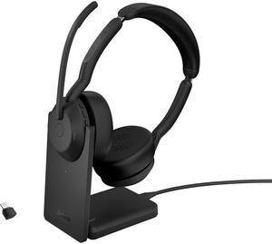 Jabra Evolve2 55 MS Teams Headset - Stereo - Wireless - Bluetooth - USB-C - 98.4 ft - 20 Hz - 20 kHz - On-ear - Binaural - Supra-aural - MEMS Technology, Noise Cancelling Microphone - 25599-999-889-01