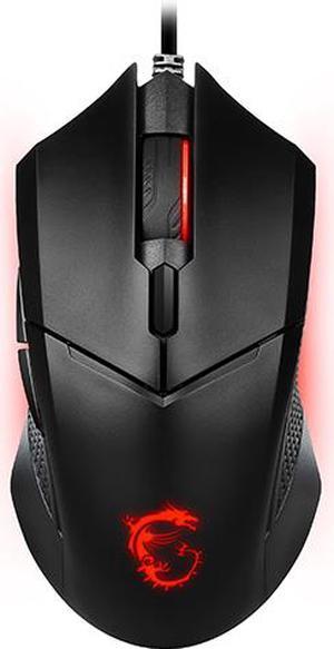 MSI Clutch GM08 S12-0401840-CLA Black 6 Buttons 1 x Wheel USB 2.0 Wired Optical Gaming Mouse - OEM